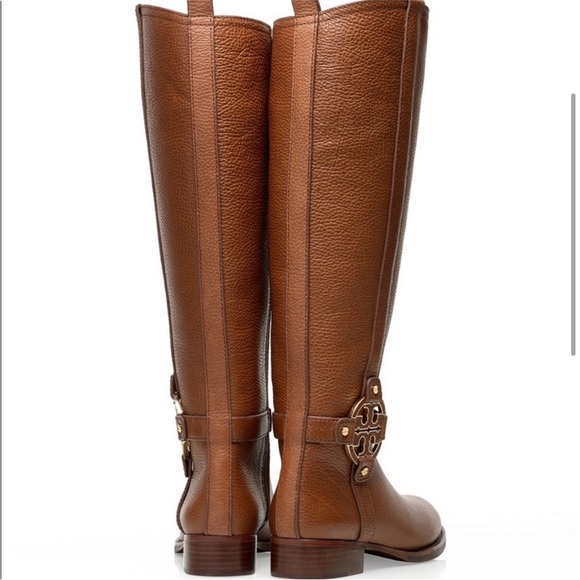 TORY BURCH Brown Amanda Riding Boot - Picture 3 of 10